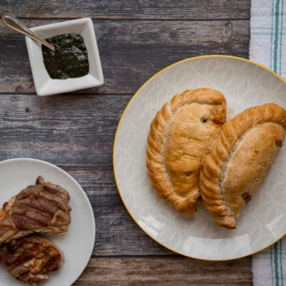 Lamb and mint pasty