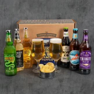 The Father's Day Cornish Beer & Cider Selection Box featuring Healey's and St Austell Brewery's finest