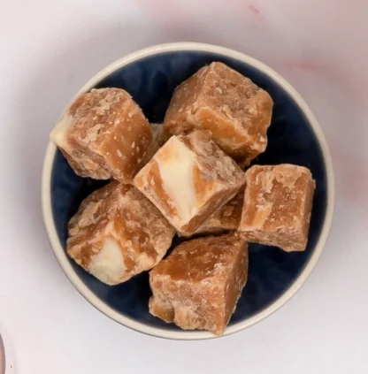 Bowl full of handmade Cornish fudge cubes