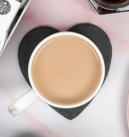 Fine china white mug filled with Cornish tea by Tregothnan