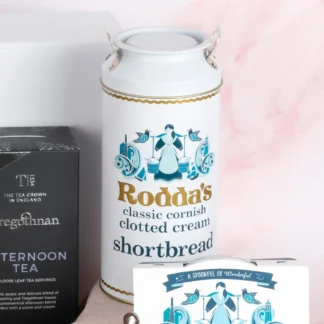 Roddas clotted cream shortbread biscuits in milk churn collectors tin