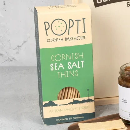 Popti Cornish Sea Salt Thins - The Cornish Hamper Store
