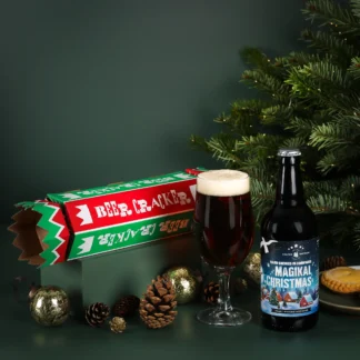 The Cornish Christmas Beer Cracker filled with Keltek Brewery's award-winning Magikal Christmas Bitter perfect for beer lovers