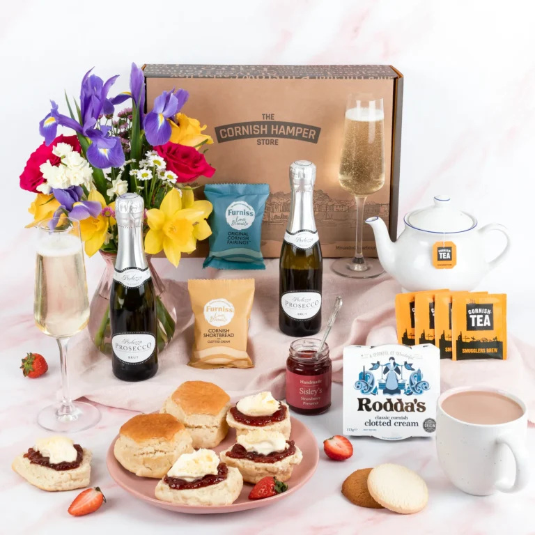 Mum's Prosecco Cream Tea Hamper Mother's Day Gift Hamper