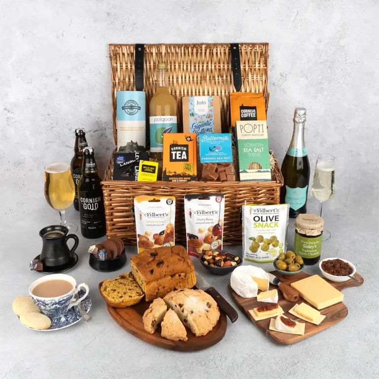 The Luxury Business Gift Hamper, packed with award-winning Cornish produce, for retirement, leaving gifts or long service