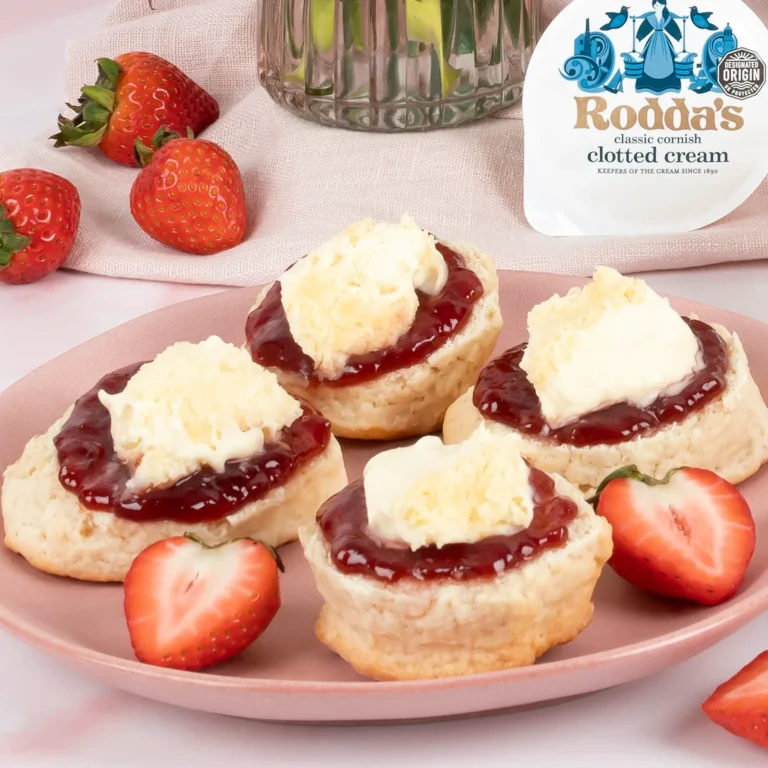 Birthday cream teas made with Sisleys strawberry preserve and Rodda's clotted cream